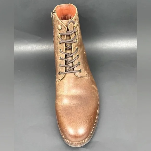 Vince Camuto Laran Men’s Brown Leather Combat Boots Size 12M